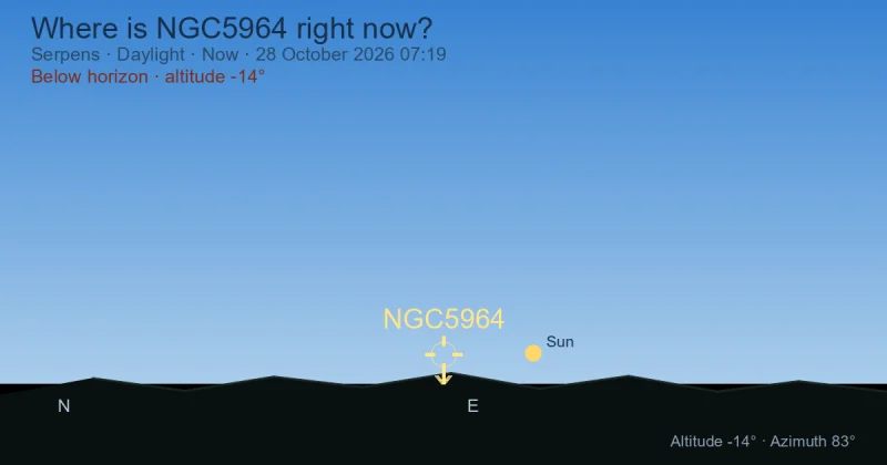 Where is NGC5964 right now?