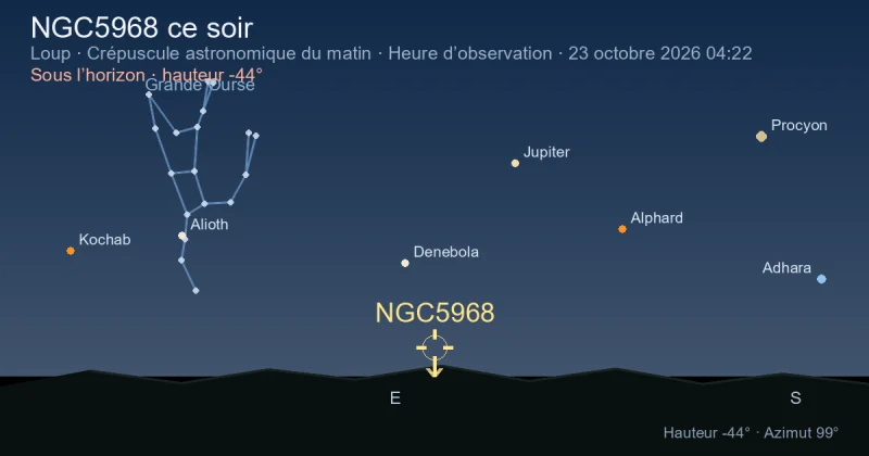 NGC5968 ce soir