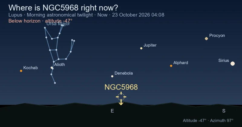 Where is NGC5968 right now?