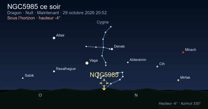 NGC5985 ce soir