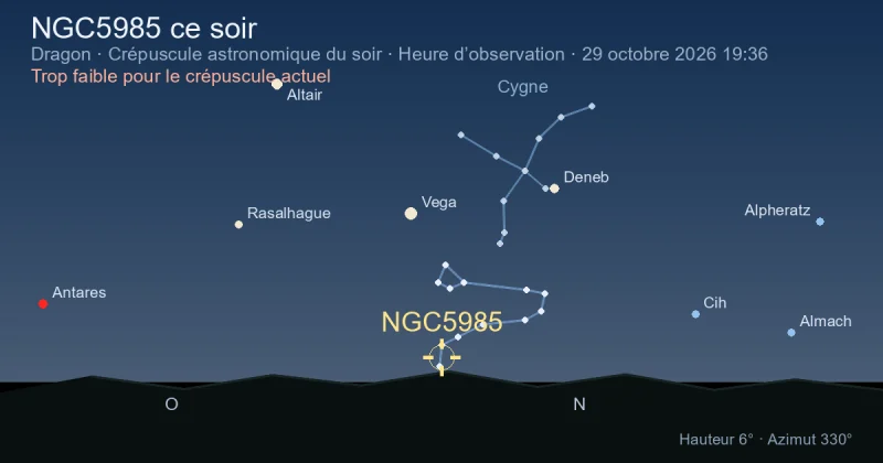 NGC5985 ce soir