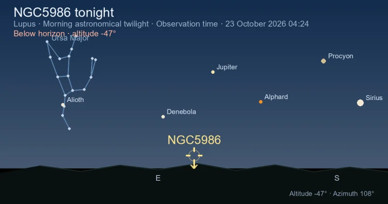 NGC5986 tonight
