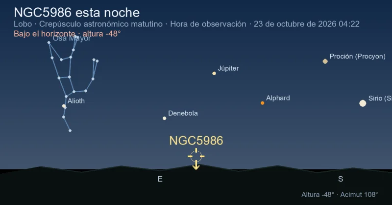NGC5986 esta noche