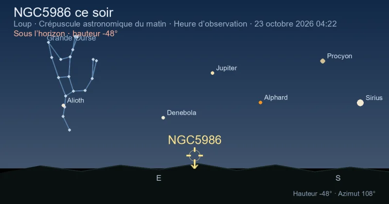 NGC5986 ce soir