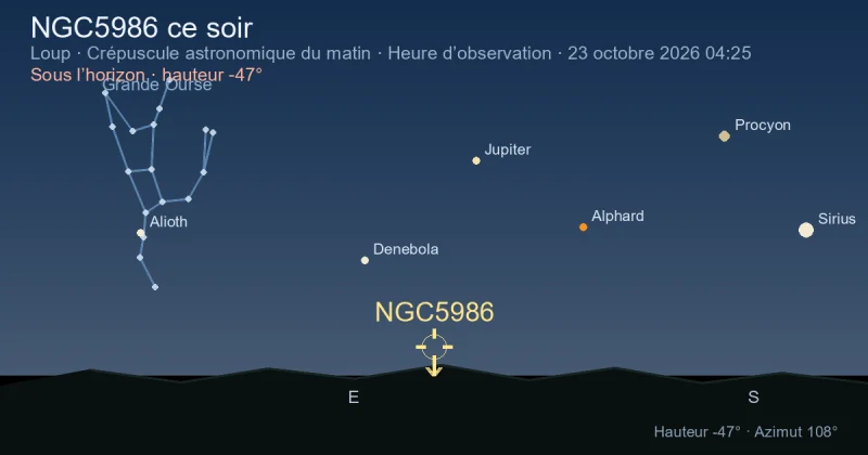 NGC5986 ce soir
