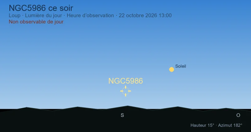 NGC5986 ce soir