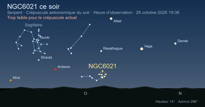 NGC6021 ce soir
