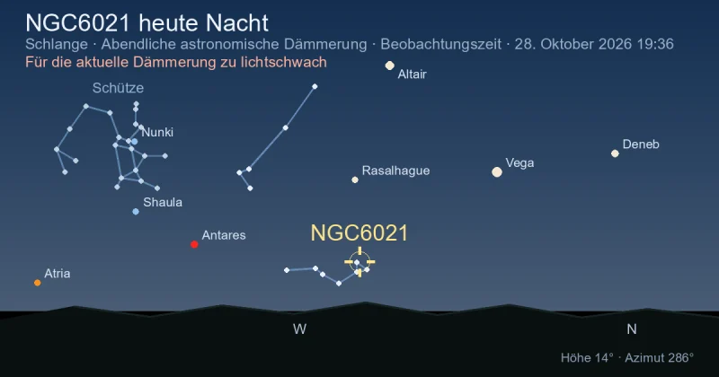 NGC6021 heute Nacht