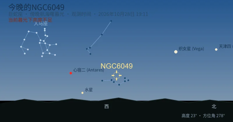 今晚的NGC6049