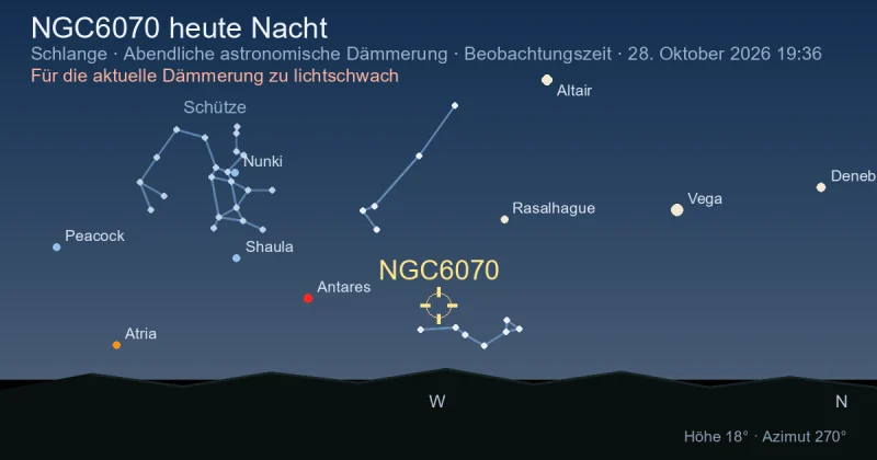 NGC6070 heute Nacht
