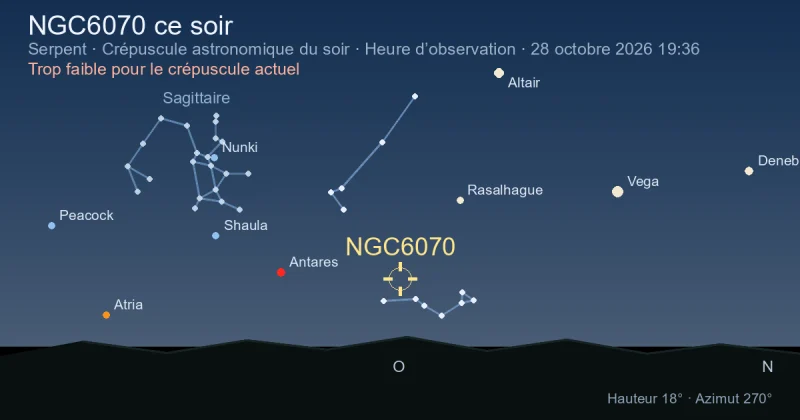 NGC6070 ce soir