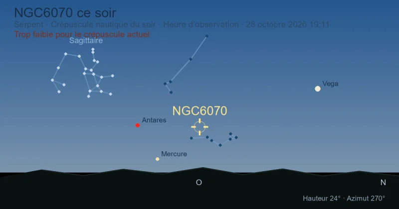 NGC6070 ce soir