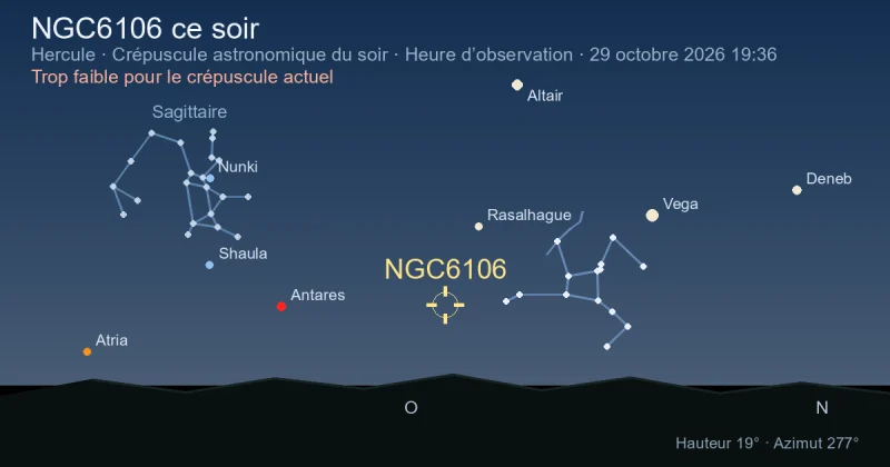 NGC6106 ce soir