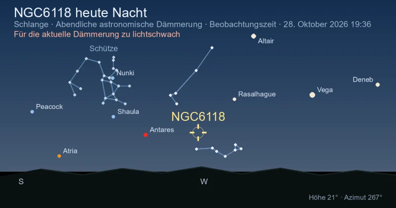NGC6118 heute Nacht