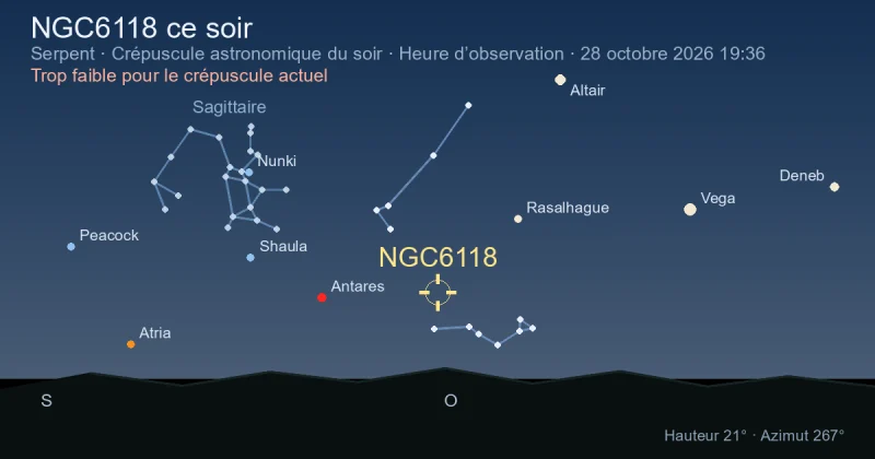 NGC6118 ce soir