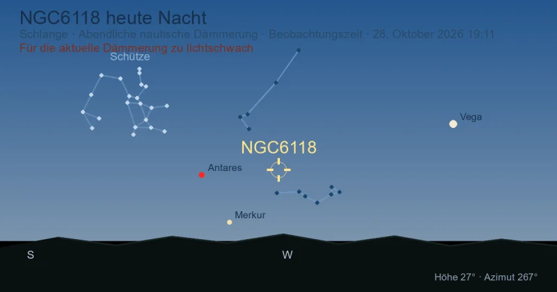 NGC6118 heute Nacht
