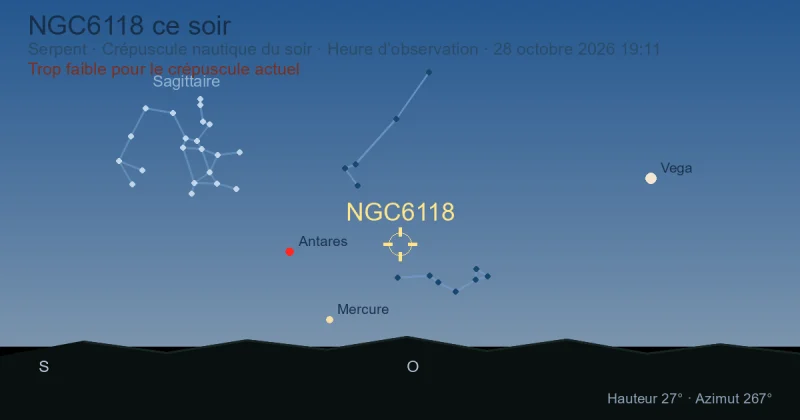 NGC6118 ce soir