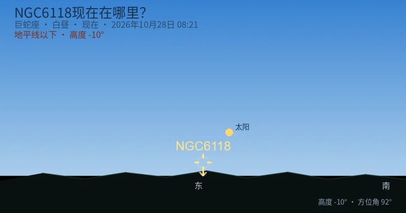 NGC6118现在在哪里？