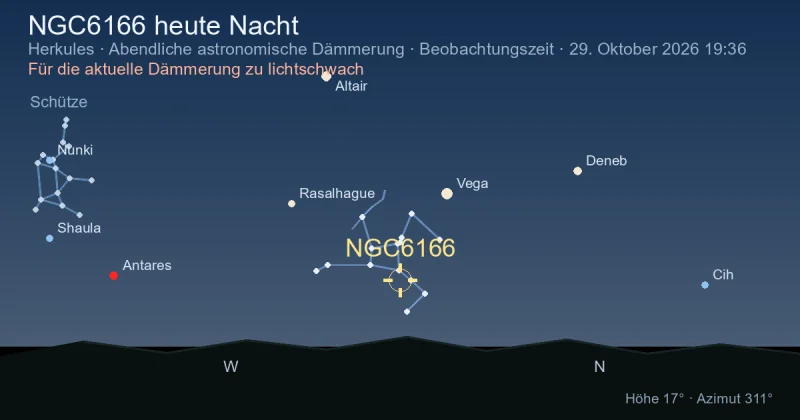 NGC6166 heute Nacht