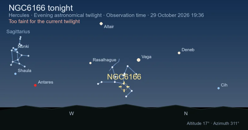 NGC6166 tonight