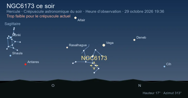 NGC6173 ce soir