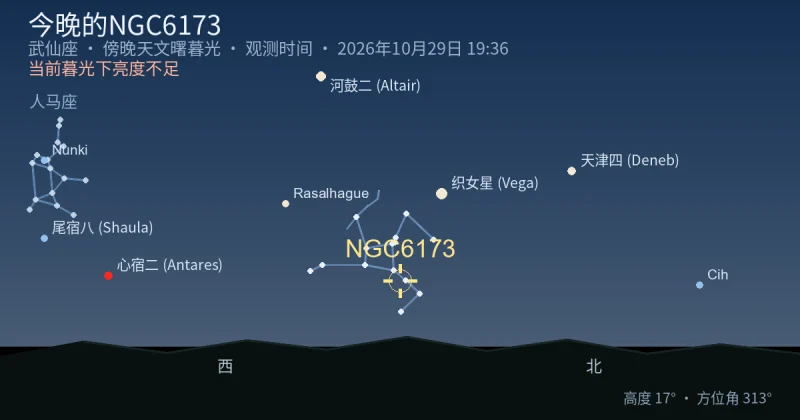 今晚的NGC6173