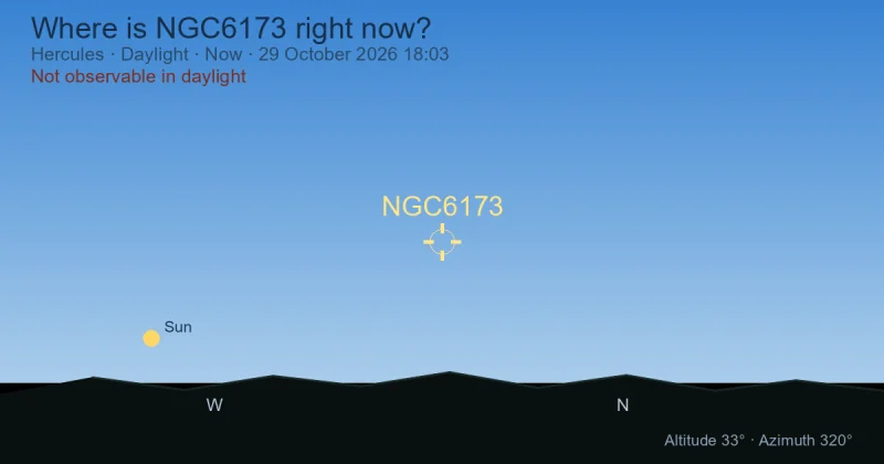 Where is NGC6173 right now?