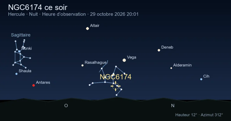 NGC6174 ce soir