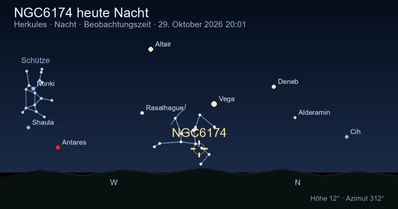 NGC6174 heute Nacht