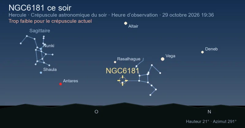 NGC6181 ce soir
