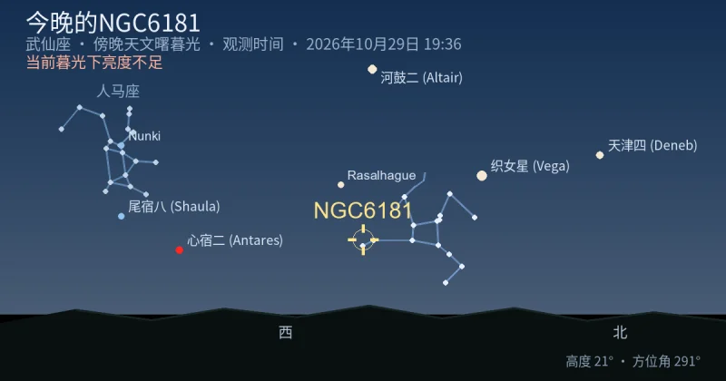 今晚的NGC6181