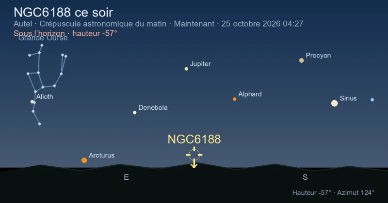 NGC6188 ce soir