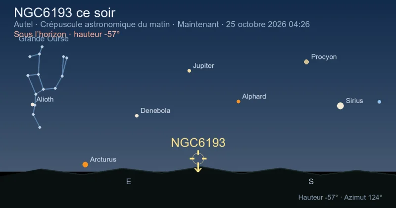 NGC6193 ce soir