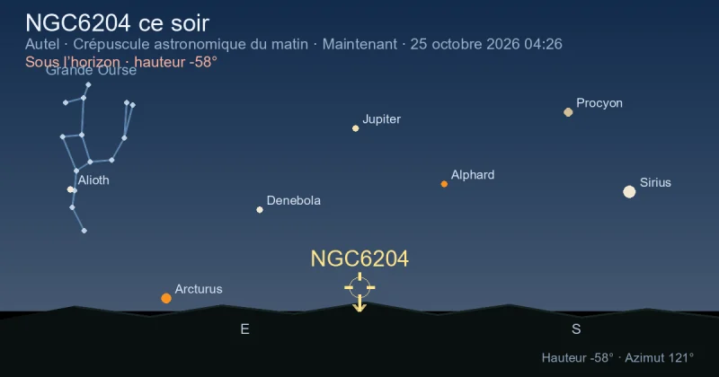 NGC6204 ce soir