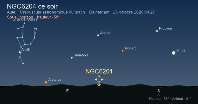 NGC6204 ce soir