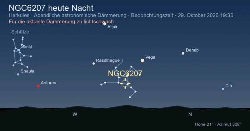 NGC6207 heute Nacht