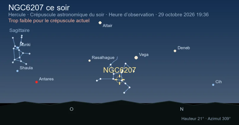 NGC6207 ce soir