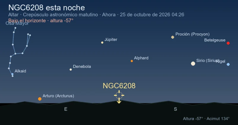 NGC6208 esta noche