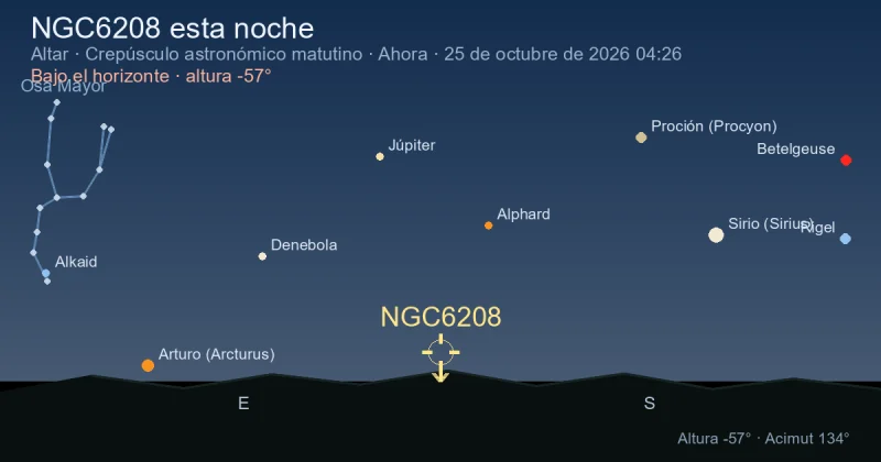 NGC6208 esta noche
