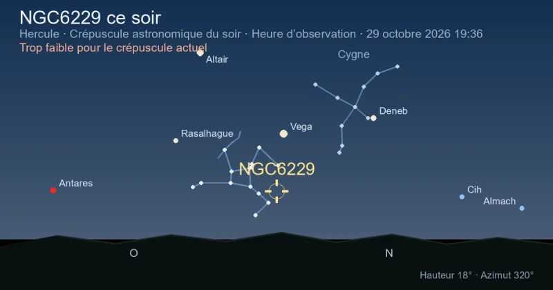 NGC6229 ce soir