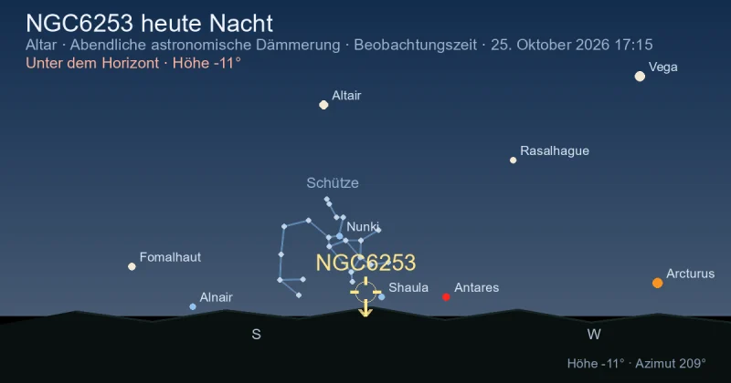 NGC6253 heute Nacht
