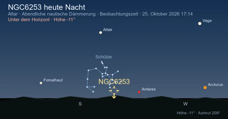 NGC6253 heute Nacht