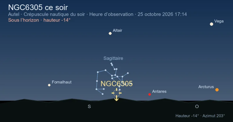 NGC6305 ce soir