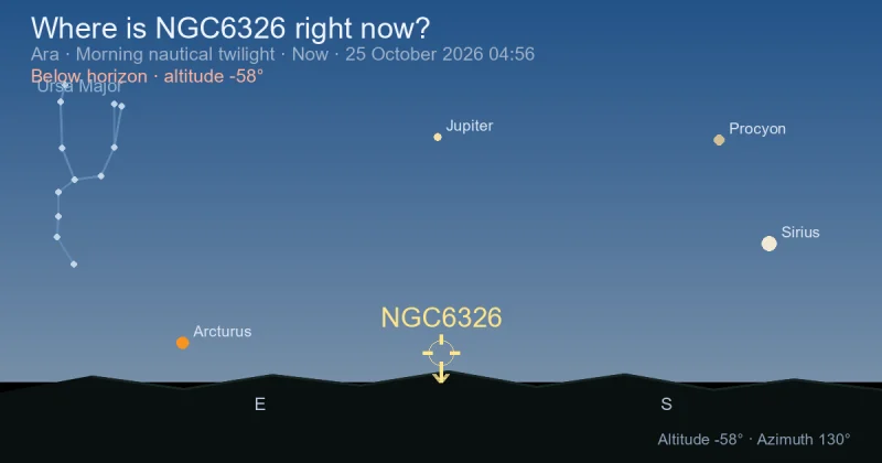 Where is NGC6326 right now?