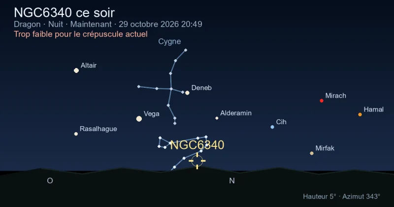 NGC6340 ce soir