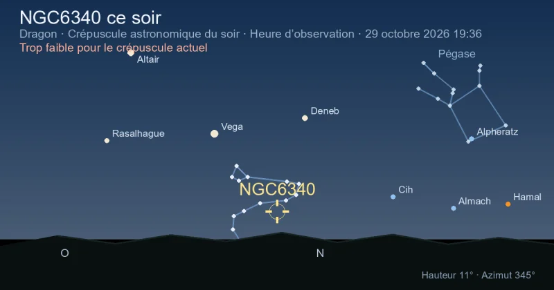 NGC6340 ce soir