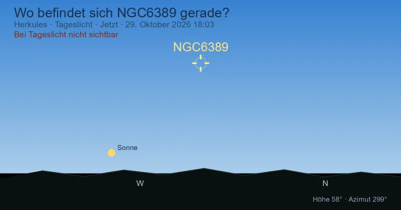Wo befindet sich NGC6389 gerade?