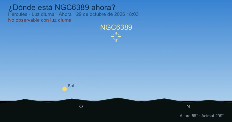 ¿Dónde está NGC6389 ahora?