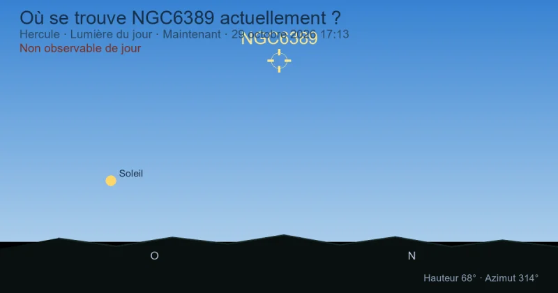 Où se trouve NGC6389 actuellement ?