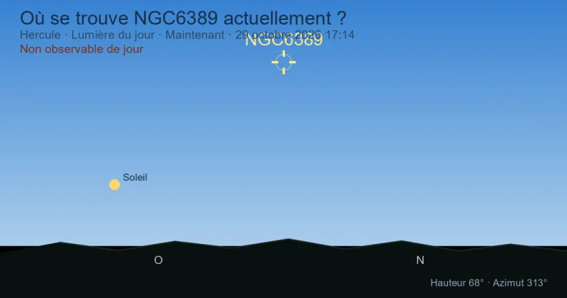 Où se trouve NGC6389 actuellement ?
